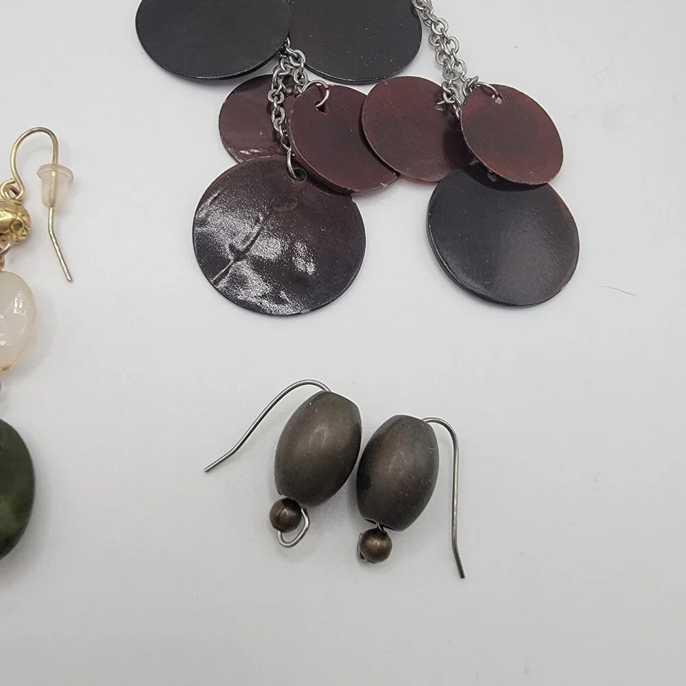 Lot Of Unsigned‎ Wearable Dangle Drop Earrings  Boho Peasant Hippie Look